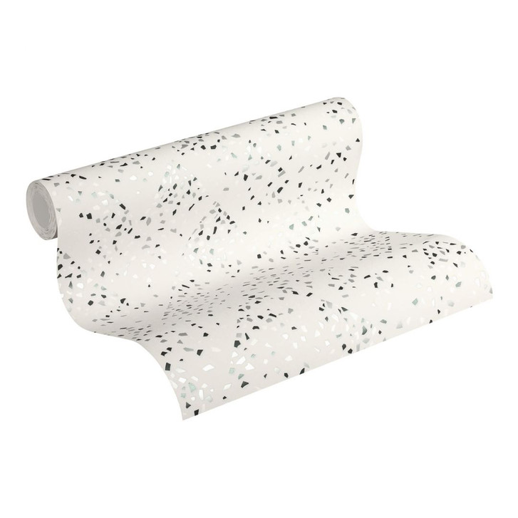 Livingwalls Vliestapete New Walls 50's Glam metallic, schwarz, weiss - WA289438