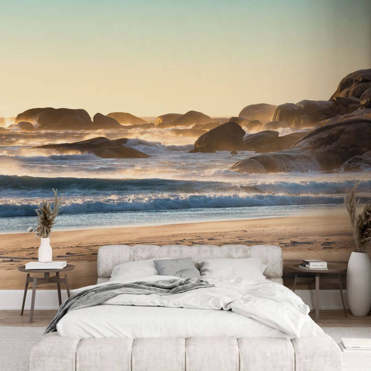 Maritime Fototapete Strandküste bei Sonnenaufgang in Afrika - Hugonnard - WA466769