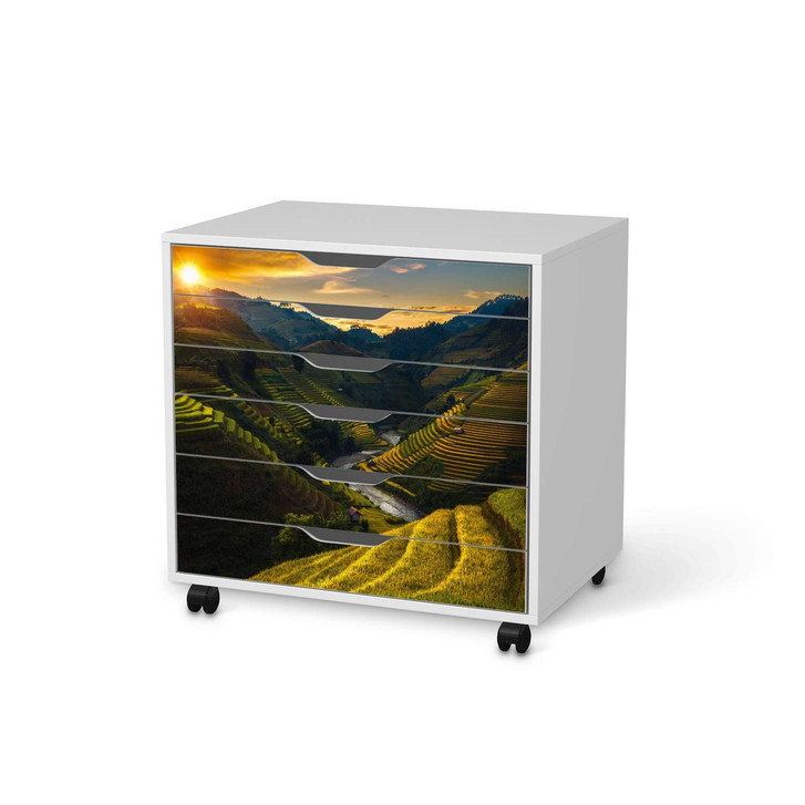 Möbelfolie IKEA Alex Rollcontainer 6 Schubladen - Reisterrassen - CR114261