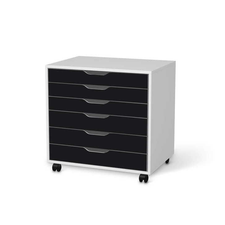 Möbelfolie IKEA Alex Rollcontainer 6 Schubladen - Schwarz - CR114266