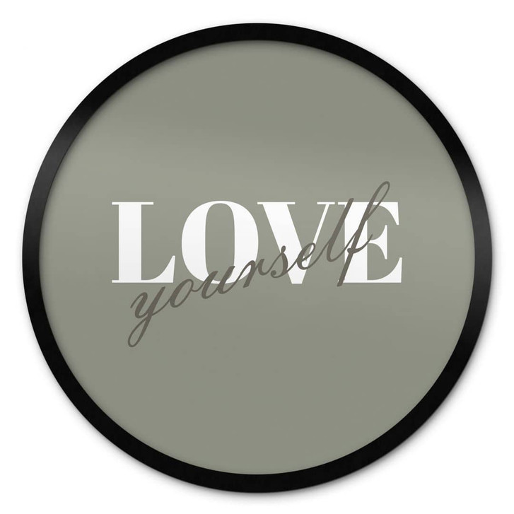 Poster Love yourself - Rund - WA427900