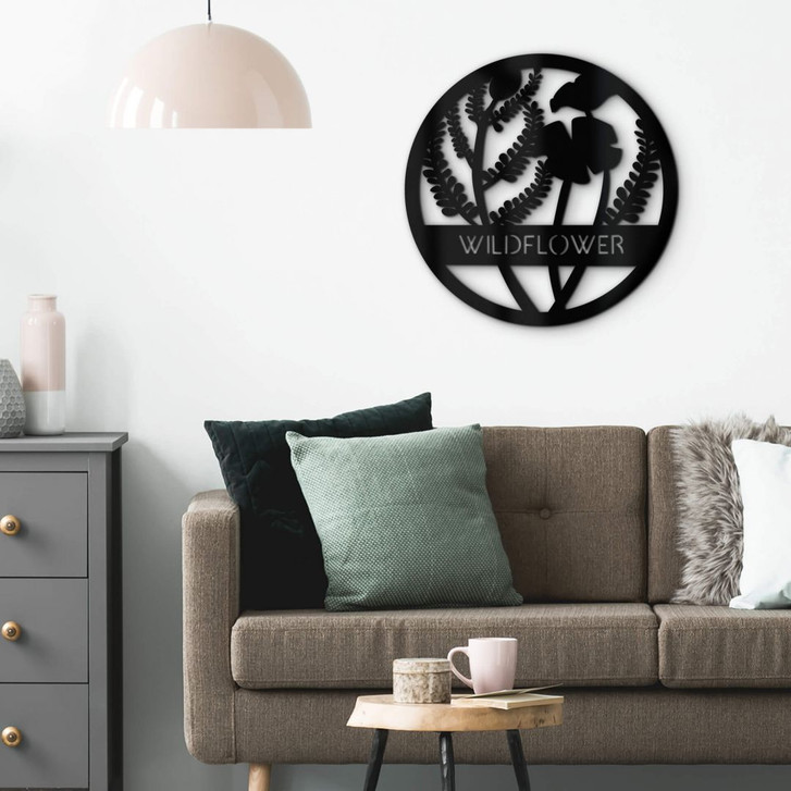 Acryldeko Blumen im Kreis - Wildflower - WA329948