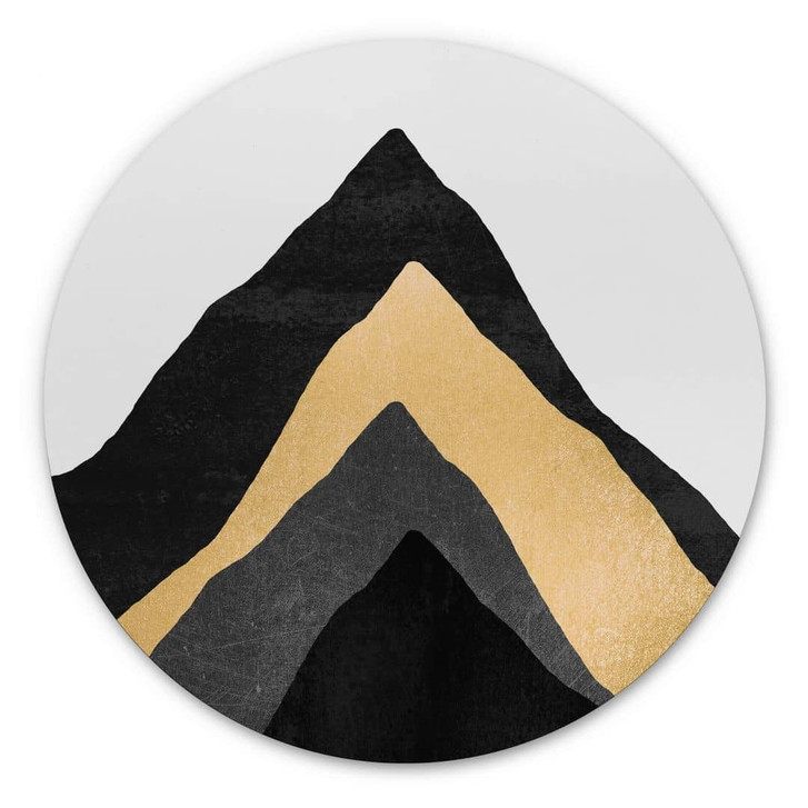 Alu-Dibond Fredriksson - Vier Berge - Rund - WA330684