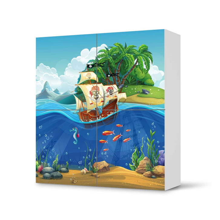 Klebefolie IKEA Besta Schrank 4 Türen - Pirates - CR110866