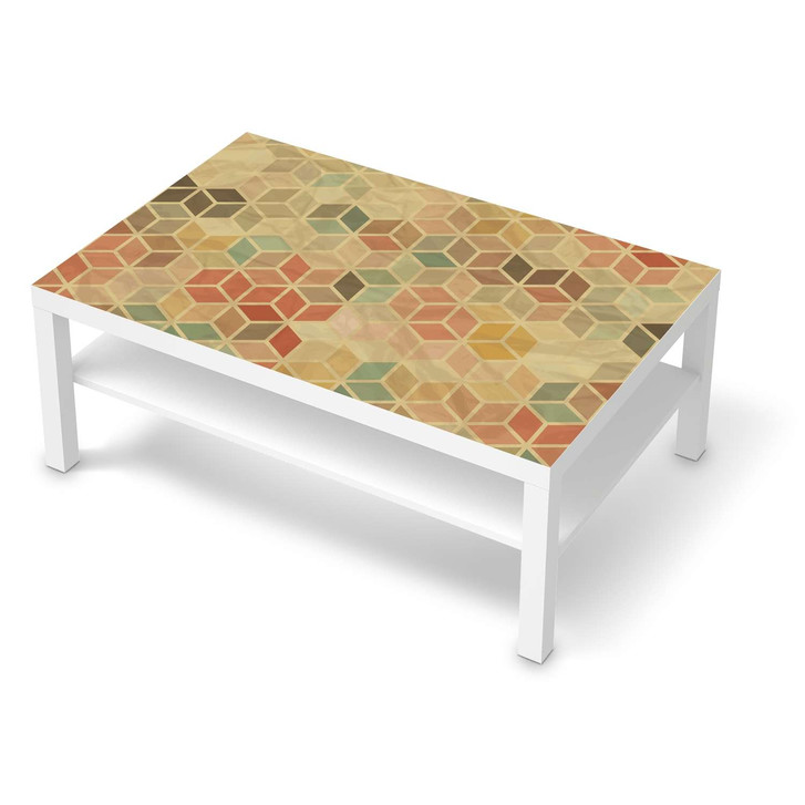 Klebefolie IKEA Lack Tisch 118x78cm - 3D Retro - CR111444