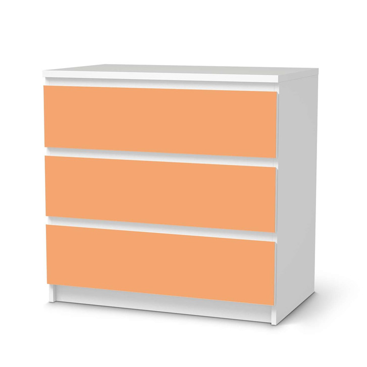 Klebefolie IKEA Malm Kommode 3 Schubladen - Orange Light - CR109838