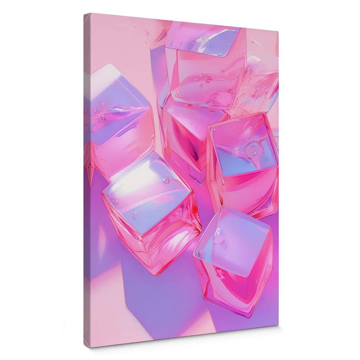 Leinwandbild Treechild - Pinke Eiswürfel - WA403930