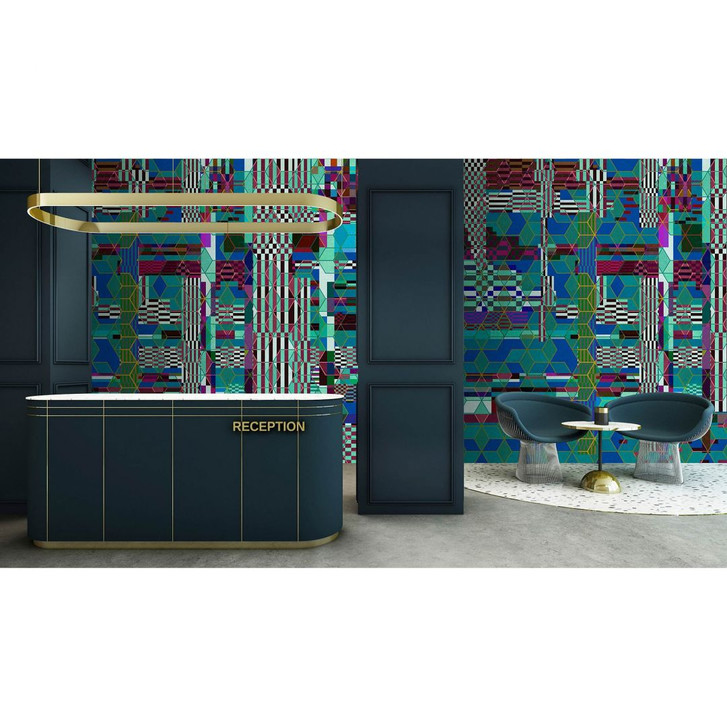 Livingwalls Fototapete Walls by Patel 3 Mirage 3 türkis, blau, grün, lila, weiss - WA327985