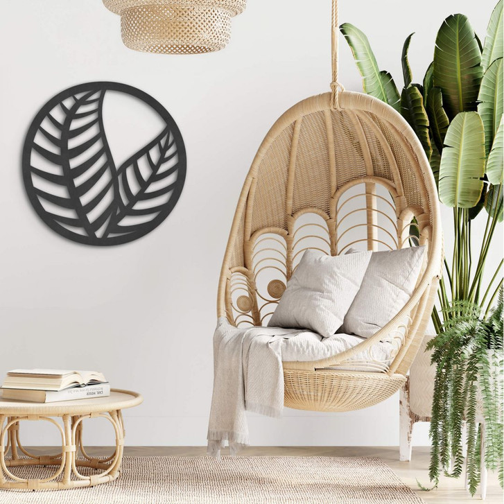 MDF - Holzdeko Blätter im Kreis - WA378509