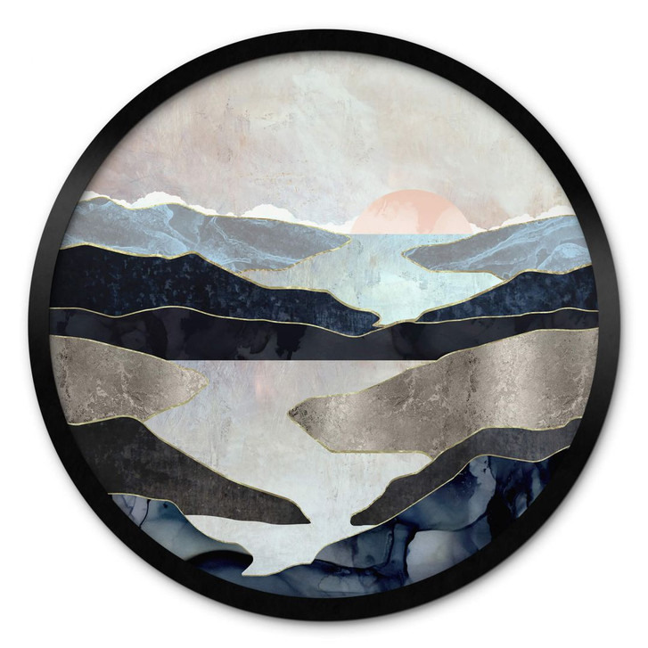 Poster SpaceFrog Designs - Bergsee - Rund - WA349751