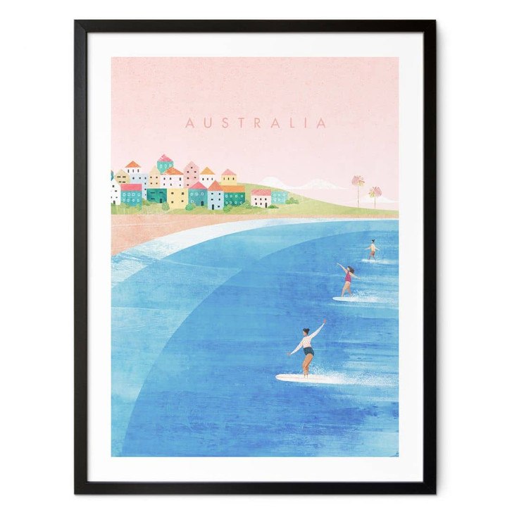 Poster Surfen an der Küste Australiens - Rivers - WA428103