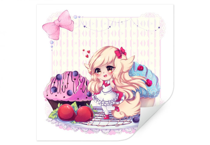 Wallprint La Doll Blanche - Chibi Belle - WA185482