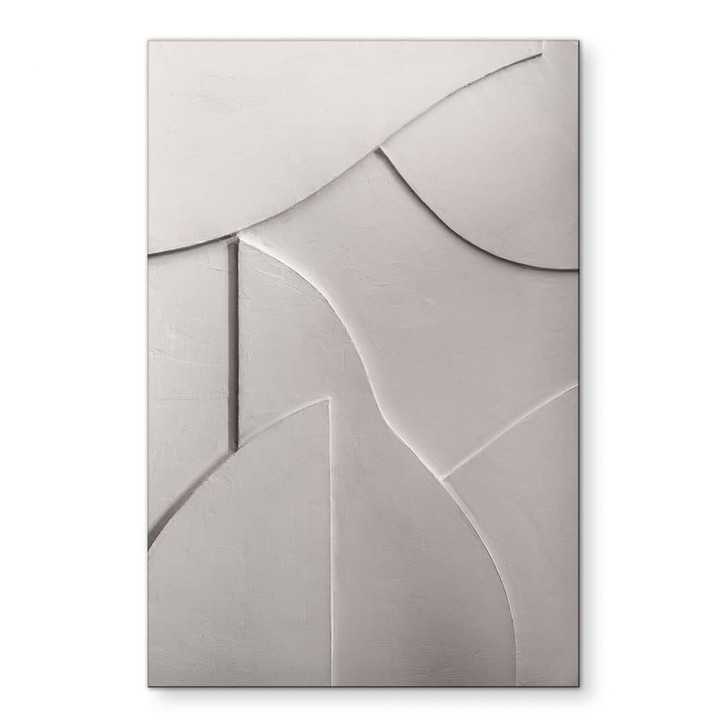 Wandbild Abstrakte Strukturen in sanftem Beige - Böhmer - Alu-Dibond - WA431317