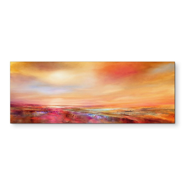 Wandbild Goldener Horizont im Abendlicht - Schmucker - Alu-Dibond Panorama - WA492512