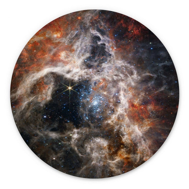 Wandbild James Webb Telescope - Tarantula Nebula - Alu-Dibond - Rund - WA394364