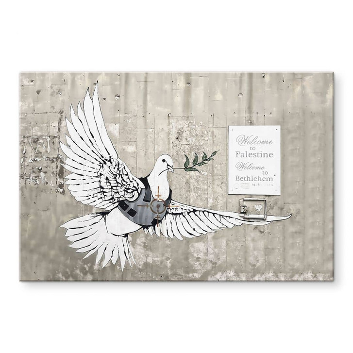 Acrylglasbild Banksy - Die Friedenstaube - WA431227