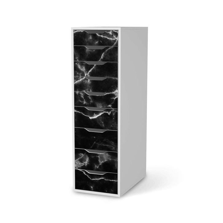 Folie IKEA Alex 9 Schubladen - Marmor schwarz - CR105273