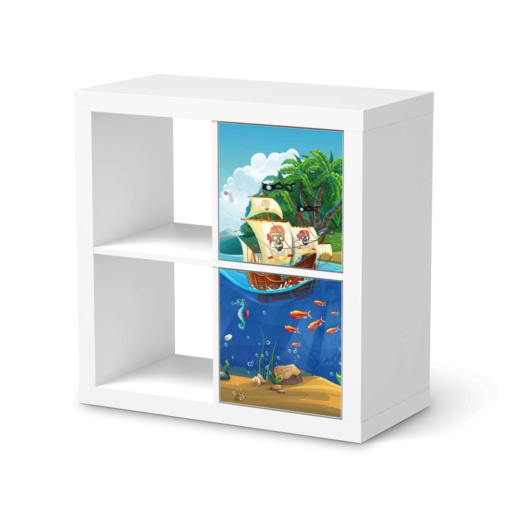 Möbelfolie IKEA Kallax Regal 2 Türen (hoch) - Pirates - CR115383