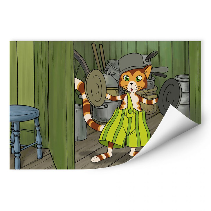 Wallprint Pettersson und Findus - Findus der Musiker - WA188178