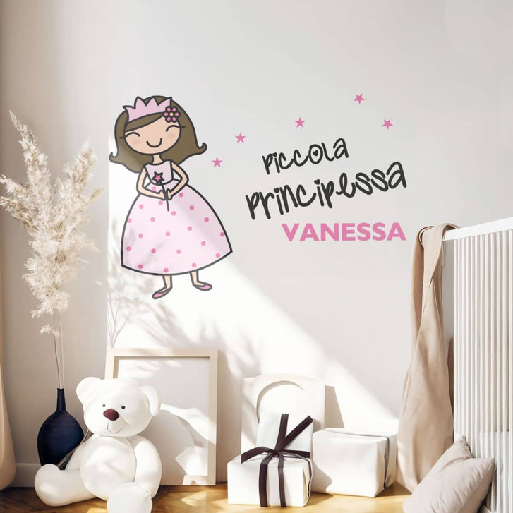 Wandtattoo & Name Piccola Principessa - WA204210