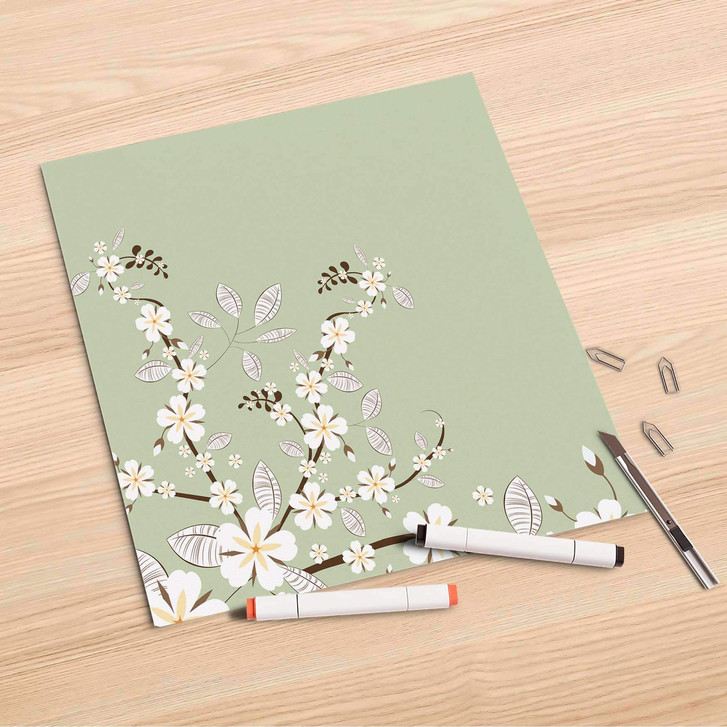 Folienbogen (30x30cm) - White Blossoms - CR106989