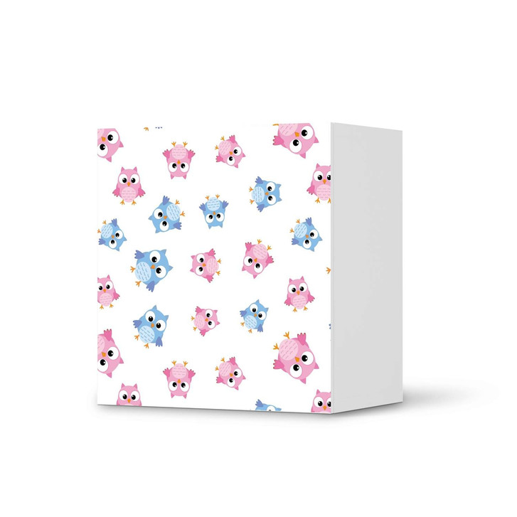 Klebefolie IKEA Besta Regal 1 Türe - Eulenparty - CR109167