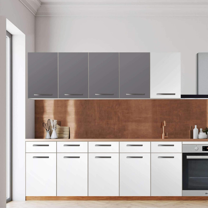 Klebefolie - Wandschrank 160cm Breite - Grau Light - CR108458
