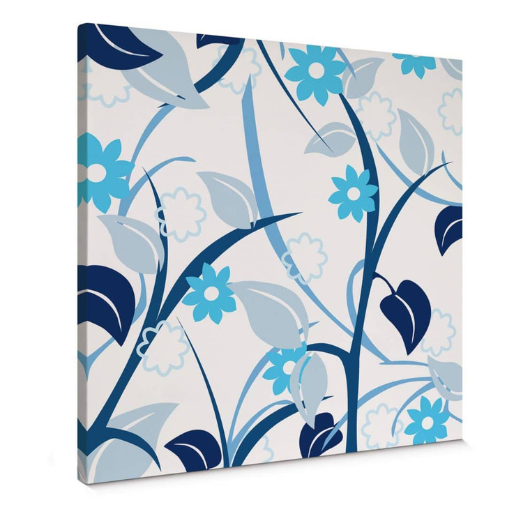 Leinwandbild Blumengarten blau - WA359244