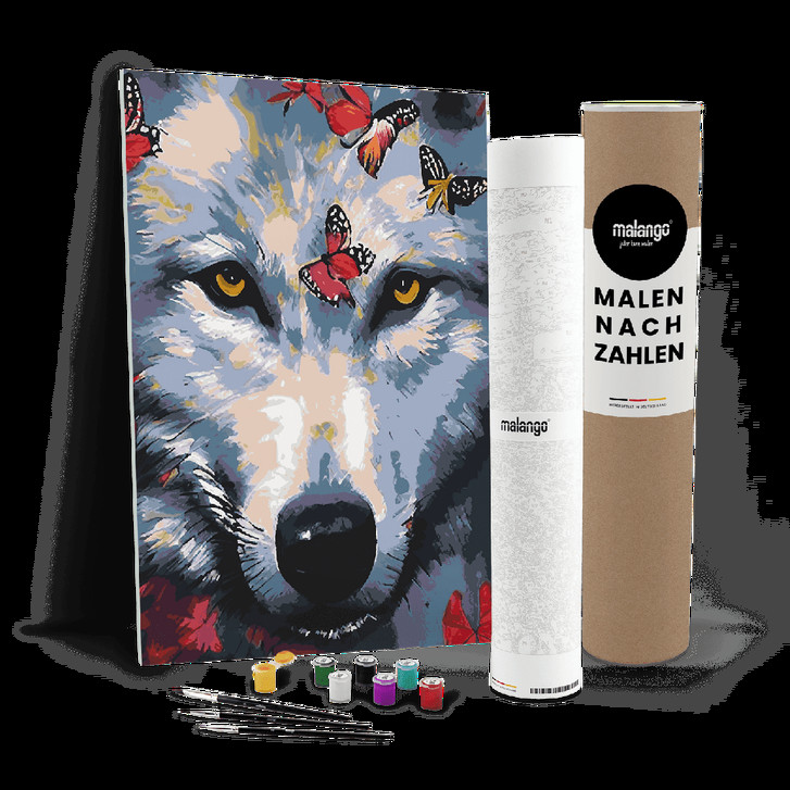 Malen nach Zahlen Leinwandbild - Wolf Wigand - WA447736