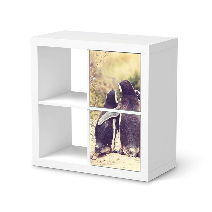 Möbelfolie IKEA Kallax Regal 2 Türen (hoch) - Pingu Friendship - CR115380