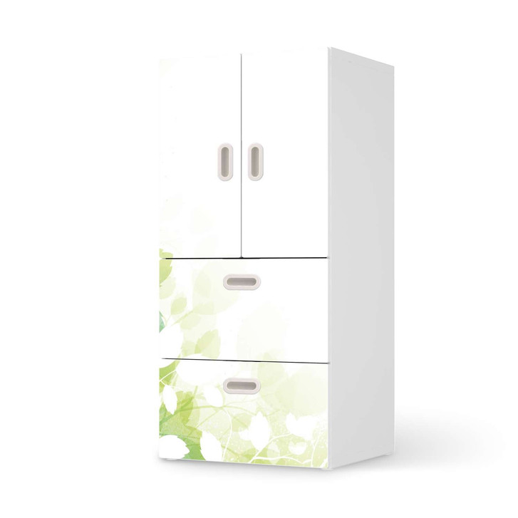 Möbelfolie IKEA Stuva / Fritids - 2 Schubladen und 2 kleine Türen - Flower Light - CR117450