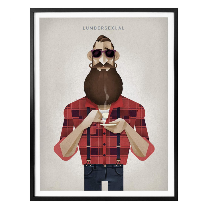 Poster Braun - Lumbersexual - WA300698