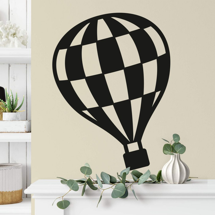 Wandtattoo Heissluftballon kariert - WA312412