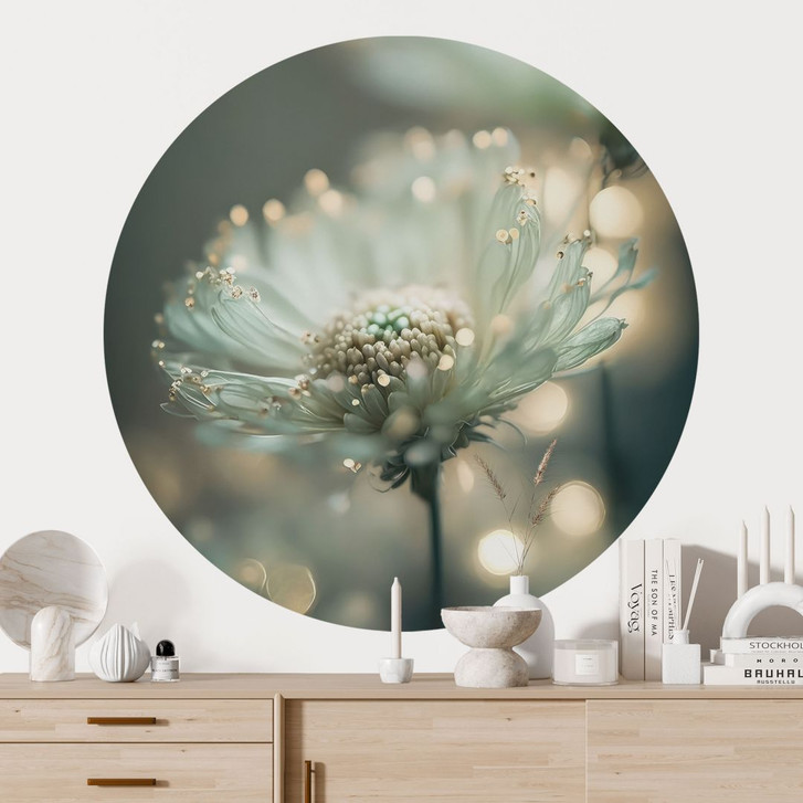 Wandtattoo Zartes Funkeln der Blüten - Treechild - Rund - WA501133