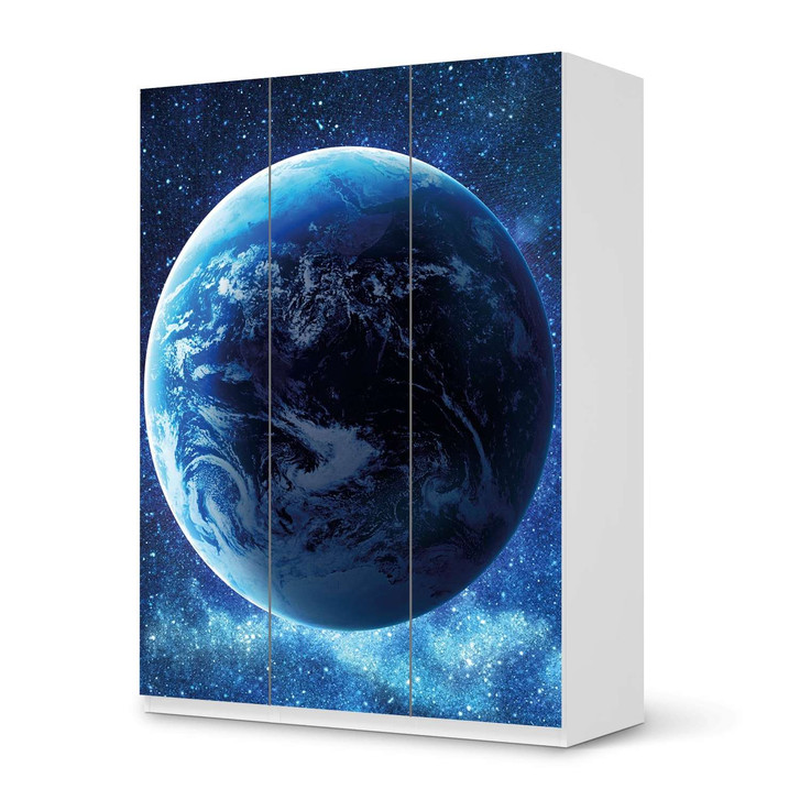 Folie IKEA Pax Schrank 201cm Höhe - 3 Türen - Planet Blue - CR105799