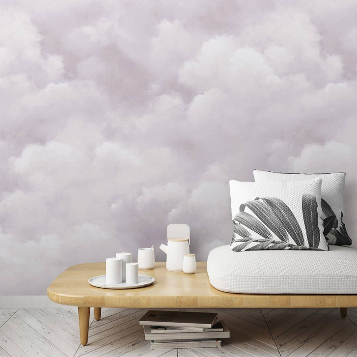 Fototapete mit Himmel mit Wolken, Greige Uni 3.40 x 2.12 m - WA448896