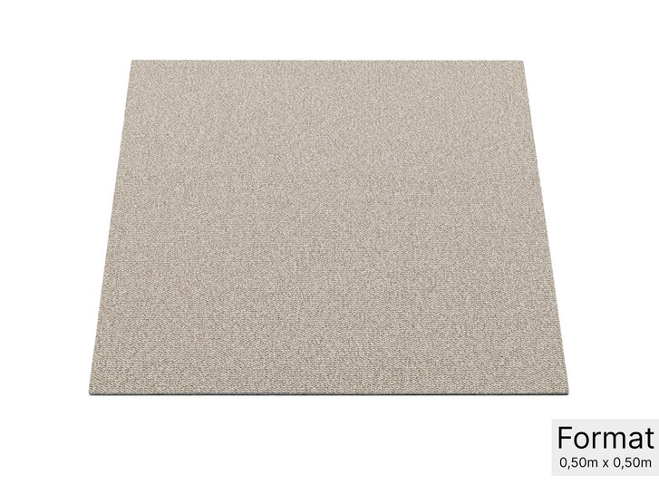 HEVO® Alex Teppichfliese 50 x 50 cm in Beige - TS551365