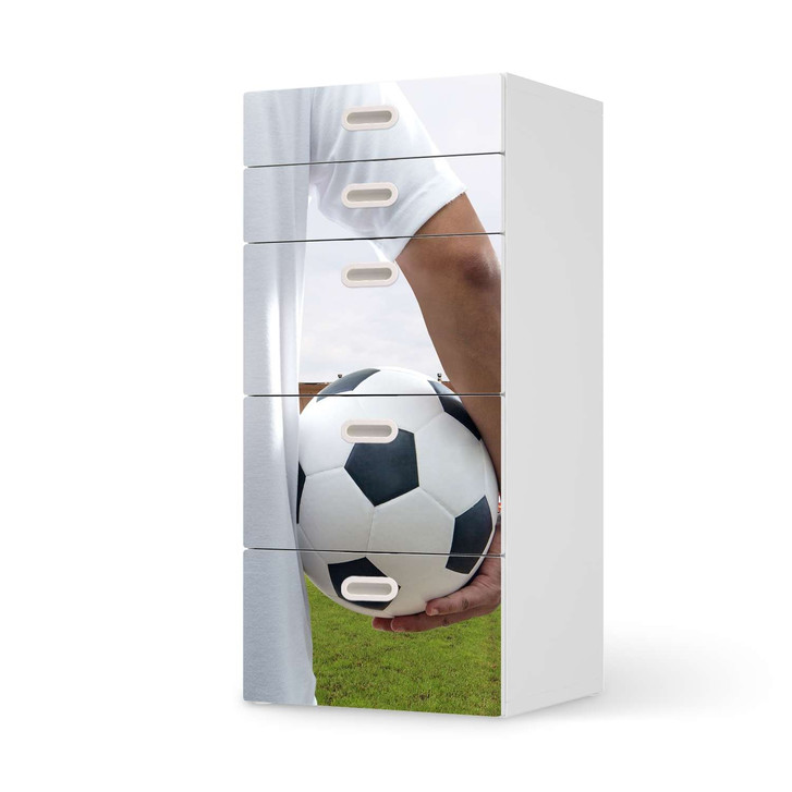 Möbel Klebefolie IKEA Stuva / Fritids Kommode - 5 Schubladen - Footballmania - CR113966