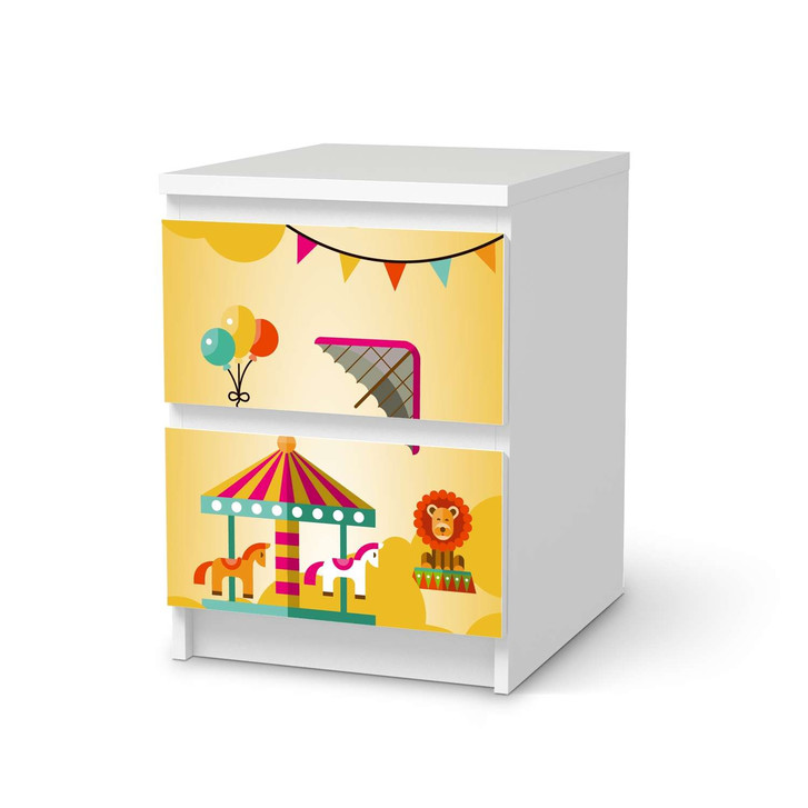 Möbelfolie IKEA Malm Kommode 2 Schubladen - Löwenstark - CR116179