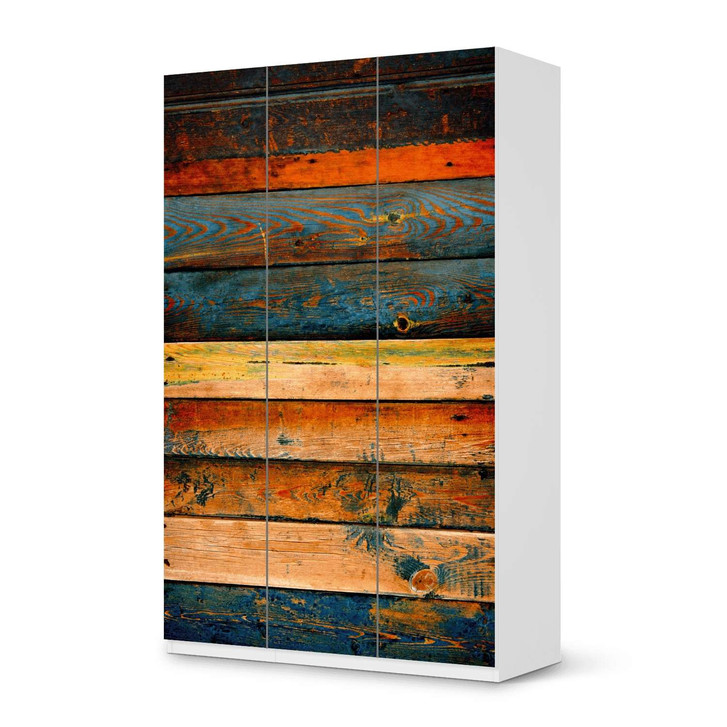 Möbelfolie IKEA Pax Schrank 236cm Höhe - 3 Türen - Wooden - CR118643