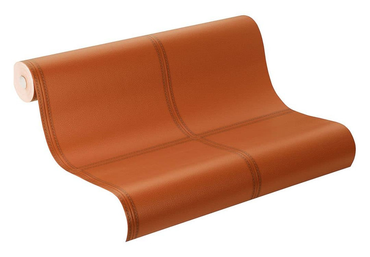Rasch Mustertapete Vliestapete Leder braun - WA392209
