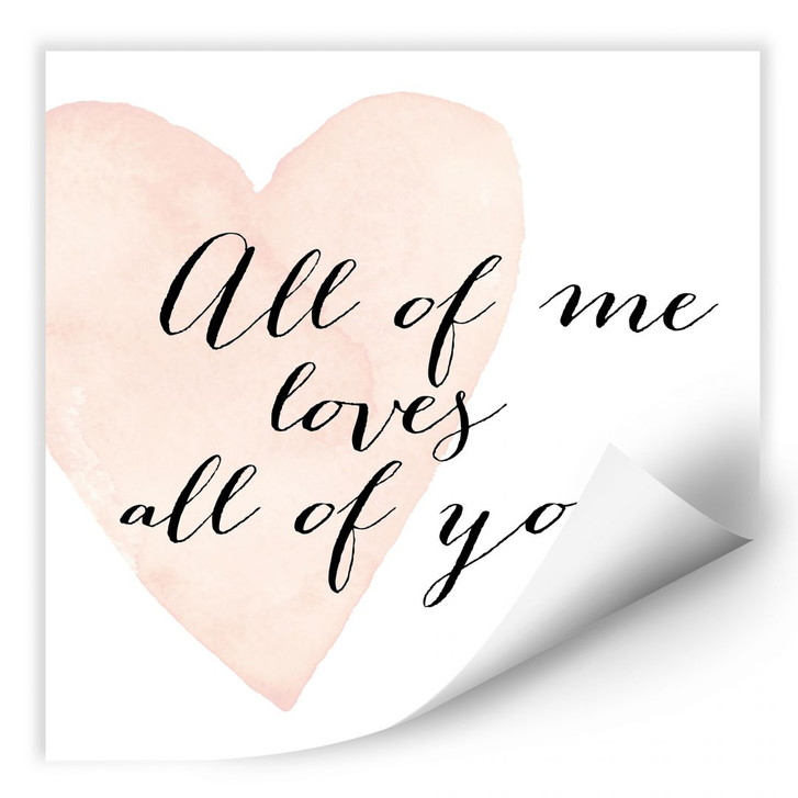 Wallprint Confetti & Cream - All of me loves all of you - WA182740