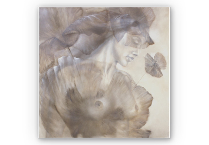 Wandbild Schmucker - Mohn und Akt - WA195428