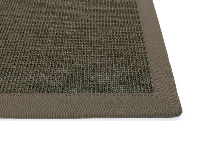 Diego Sisal 5cm Bordürenteppich in Coconut - 64 Wood - TS463896