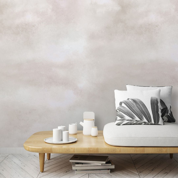 Fototapete mit Himmel und Wolken, Beige Uni 2.70 x 2.12 m - WA448825