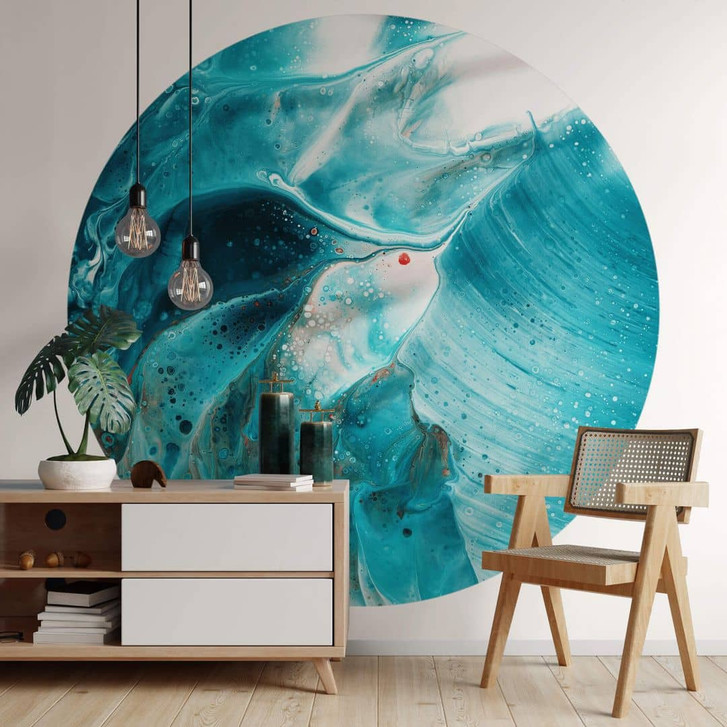 Fototapete Westum - Flying into the waves - Rund - Selbstklebend/Vlies - WA352727