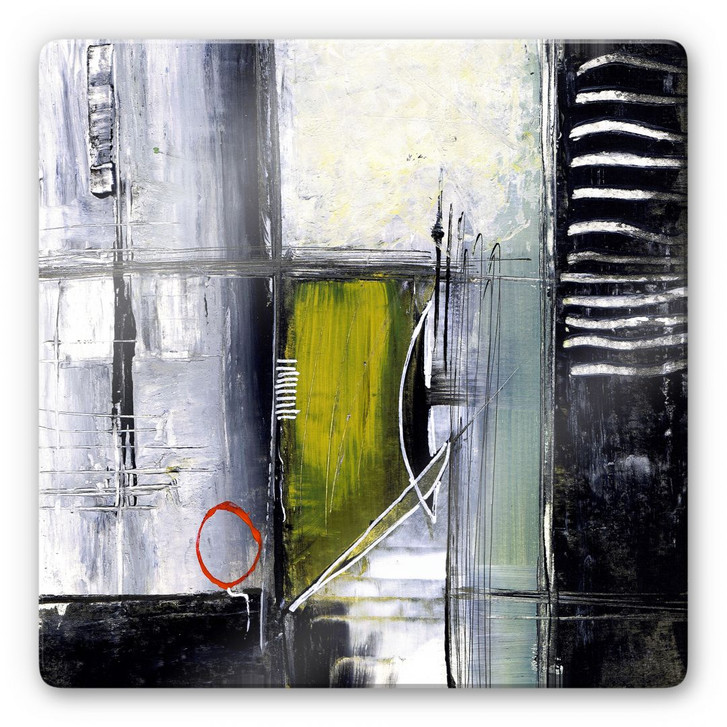 Glasbild Niksic - Gespannter Bogen - quadratisch - WA126191