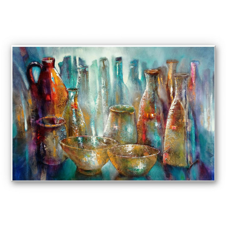 Hartschaumbild Schmucker - Zwei goldene Schalen - WA233001