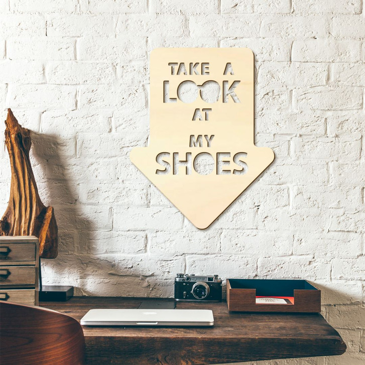 Holzbuchstaben Take a Look at my Shoes - WA133124