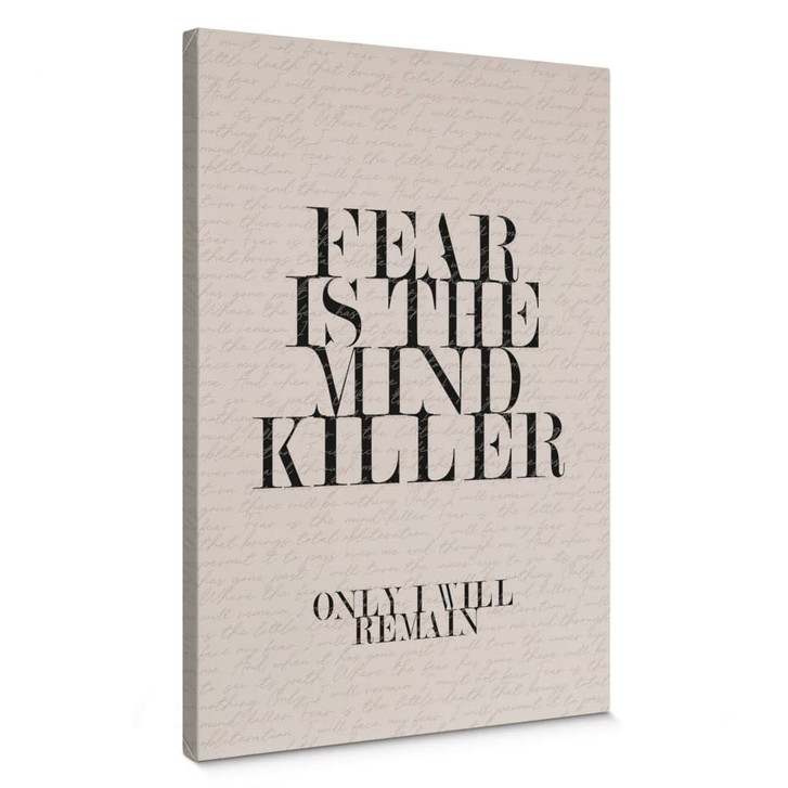 Leinwandbild Filmzitat aus Dune - Fear is the mind killer - WA405175